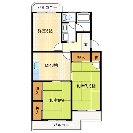 マンションラフィーネの物件間取画像